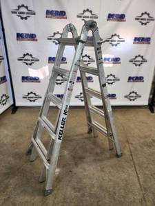lot 10 image: Keller KPro KMT22 Multi Ladder, 22 ft, 300 lb Capacity