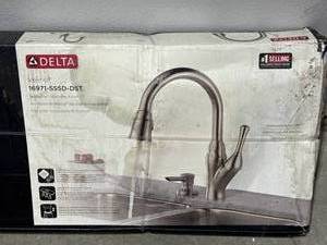 lot 3 image: New Delta Velino Faucet $353 Retail
