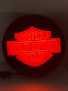lot 13 image: Harley Davidson Lighted Sign 11 12 Wide