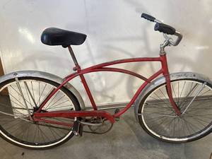 lot 22 image: Antique Schwinn Bike Bought in 1966