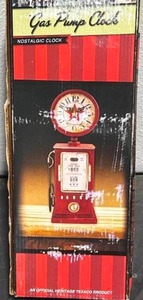 lot 23 image: Texaco Gas Pump Clock (new)
