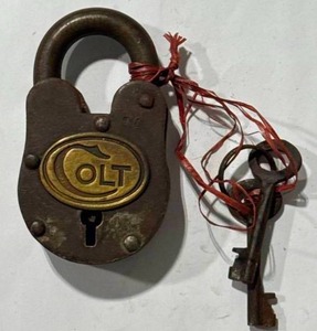 lot 45 image: Colt Padlock with 2 Working Keys