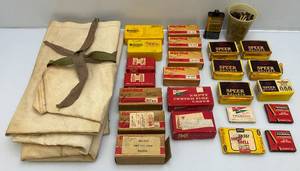 lot 46 image: Misc. Reloading Ammo Bullet Tips And Casings 38, 357, 9mm And more