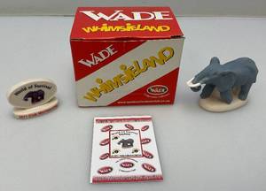 lot 62 image: Vintage WADE World Of Survival Miniature Elephant Figurine New In Original Box