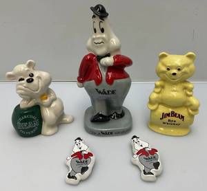 lot 67 image: Misc. WADE Jim Beam Figurine Collectibles
