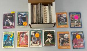lot 106 image: Misc. Unsorted Baseball Cards Some In Protective Sleeves