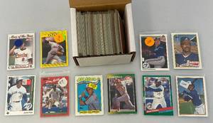lot 108 image: Misc. Unsorted Baseball Cards Some In Protective Sleeves