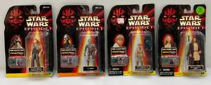 lot 112 image: Vintage Star Wars Episode One Action Figures (NOC)