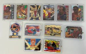 lot 117 image: Misc. NASCAR Trading Cards Slabbed