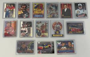 lot 135 image: Misc. NASCAR Trading Cards Most Double Sleeved