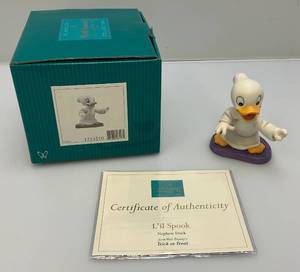 lot 144 image: EST. $150.00-$225.00 Vintage WDCC Nephew Duck Trick Or Treat Lil Spook Figurine  With COA In Original Box