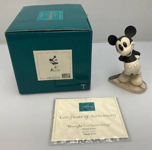 lot 167 image: EST. $150.00-$300.00 Vintage WDCC Mickey Mouse Puppy Love Figurine  With COA In Original Box