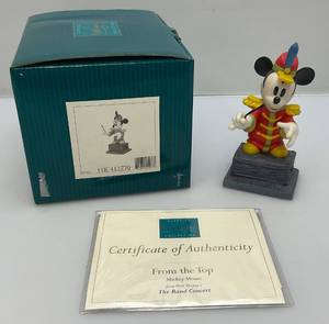 lot 168 image: EST. $125.00-$200.00 RARE Vintage WDCC Conductor Mickey Mouse Figurine  With COA In Original Box