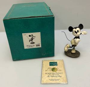 lot 177 image: EST. $125.00-$200.00 Vintage WDCC Mickey Mouse The Delivery Boy  Figurine  With COA In Original Box