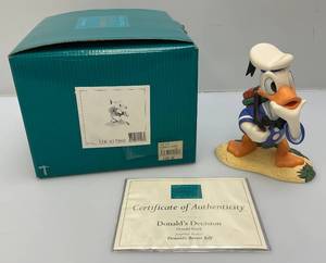 lot 184 image: EST. $125.00-$200.00 Vintage WDCC DONALD Donalds Decision Figurine  With COA In Original Box