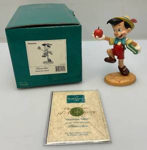 lot 192 image: EST. $85.00-$120.00 Vintage WDCC PINOCCHIO Good Bye Father Figurine  With COA In Original Box
