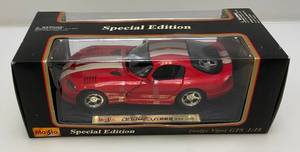 lot 204 image: Maisto 118 Scale Special Edition Die Cast Dodge Viper GTS  (NIB)