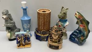lot 215 image: Misc. Collectible Jim Beam Decanters (EMPTY)