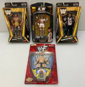 lot 234 image: Misc. Collectible Wrestling Action Figures Including Stone Cold Stve Austin And More (NIB)