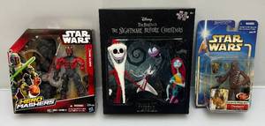 lot 244 image: Nightmare Before Christmas 3d Puzzle And Misc. STAR WARS Action Figures