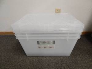 lot 36 image: Set of 3 Greenmade Instaview 45 Quart Multi-Use Storage Bins