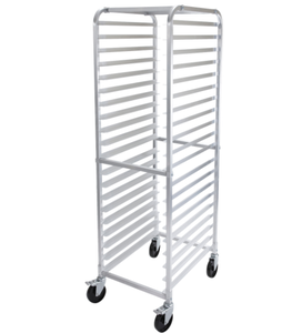 lot 38 image: Winco 20 Tier Aluminum Sheet Pan Rack wBrake