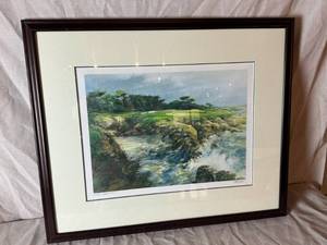 lot 25 image: Golf Course Framed Print