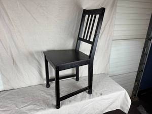 lot 35 image: Black Wooden Chair