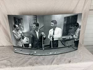 lot 37 image: The Rat Pack Curved Print