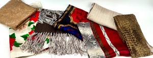 lot 106 image: Collection of 7 Vintage Scarves including Anne Klein, Echo and More