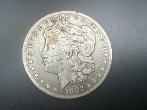 lot 12 image: 1882-S Morgan Silver Dollar