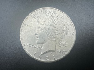 lot 56 image: 1924 Peace Silver Dollar