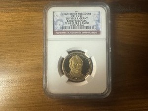 lot 93 image: 18th President 2011 S $1 Ulysses S Grant NGC Early Releases 69 Ultra Cameo