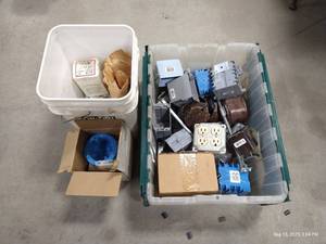lot 41 image: Large Electrical Lot - Boxes, Covers, Etc