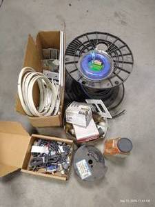 lot 50 image: Miscellaneous Parts Pile - Copper Wire, Etc