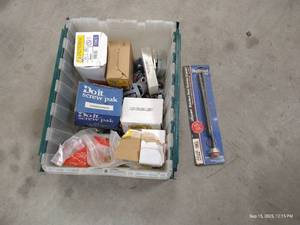 lot 63 image: Tote of Electrical Parts - Connectors, Etc
