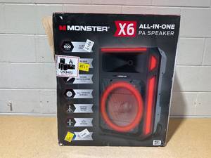 lot 9 image: Monster X6 All-in-One PA Bluetooth Speaker System