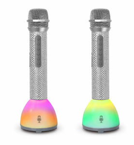 lot 108 image: Singing Machine Bling Duets Wireless Walkie-Talkie Microphone