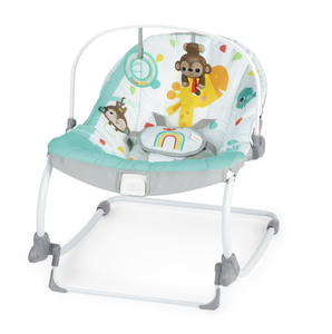 lot 414 image: Bright Starts Wild Vibes Baby Infant to Toddler Rocker Chair with Vibrations Newborn Unisex