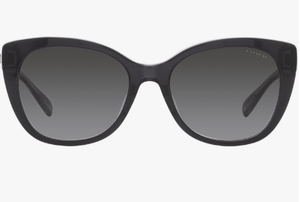 lot 46 image: Coach HC8365U Universal Fit Sunglasses, BlackTransparent GreyGrey Gradient, 55 mm