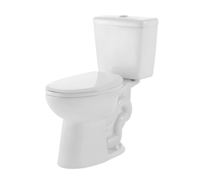 lot 74 image: Members Mark High-Efficiency 2-Piece Elongated Toilet, White