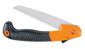 lot 211 image: Fiskars Folding Hand Saw, 7 Pruning Saw with Power Tooth Blade with Triple Ground Teeth that Powers Through Wood Faster, Soft Grip Handle