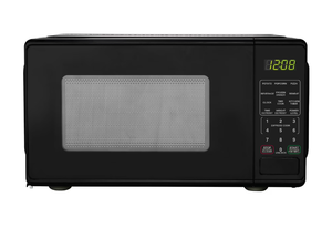 lot 215 image: Mainstays 0.7 Cu ft Countertop Microwave Oven, 700 Watts, Black