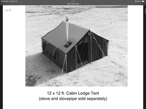 lot 3 image: Kodiak Canvas 12x12 Cabin Lodge Tent