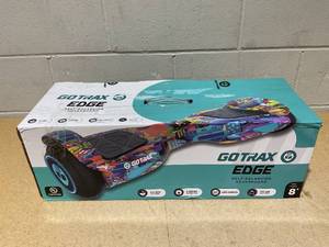 lot 44 image: Gotrax Edge Hoverboard for Kids Adults, 6.5 Tires 6.2mph & 2.5 Miles Self Balancing Scooter, Galaxy