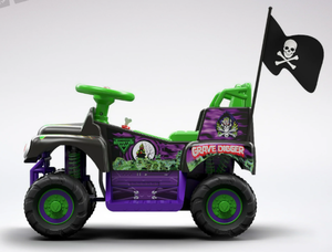 lot 234 image: 6V Grave Digger Ride on Car Monster Truck Monster Jam Graphics for Boys & Girls 18-36 Months