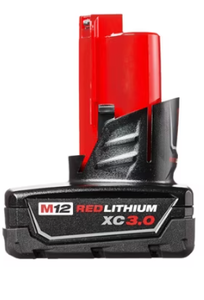 lot 241 image: MILWAUKEE M12 REDLITHIUM XC 3.0Ah Battery