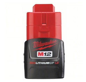 lot 242 image: Battery Milwaukee, M12 REDLITHIUM, Li-ion, 1 Batteries Included, 1.5 Ah