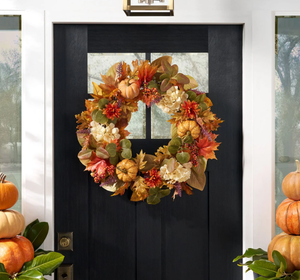 lot 477 image: Members Mark 26 Harvest Hydrangea Wreath