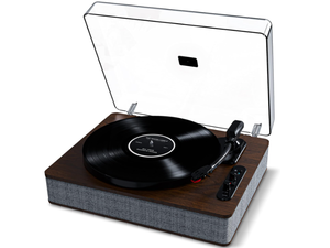 lot 230 image: ION Audio Luxe LP 3 Speed Full Size Bluetooth Vinyl Record Player with Speakers IT103ESP